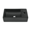 thumbnail image 2 of 18 inch Ceramic Vanity Sink Top in Matte Black, 2 of 8