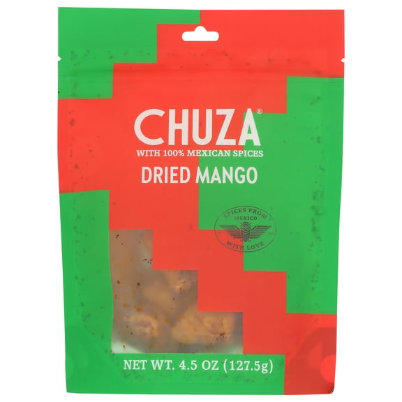 (Pack of 6), Chuza Dried Mango with 100% Mexican Spices, 4.5oz