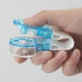 thumbnail image 3 of Dual-purpose pill extractor set - 2 ergonomic blister packaging openers, portable medicine organizer with safety cap, medical care and travel essentials, easy to extract pills (blue), 3 of 4