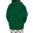 thumbnail image 4 of BLTIBY 2024 Hoodies Sweatshirts for Women Autumn Winter Long Sleeve Solid Colour Pullover Shirts Tops Loose Casual Soft Comfortable Green L, 4 of 7