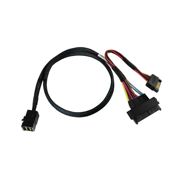 Mini SAS HD (SFF-8673) PCIe Gen 4.0 to U.2 (SFF-8639) Cable - 50 CM