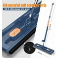 thumbnail image 2 of Sakerplus Large Flat Mop, Saker Plus Multi-Functional Mop, Self-Contained Dewatering Scraper Mop, 360 Rotating Squeeze Mop (2 Microfiber Pads,White), 2 of 8