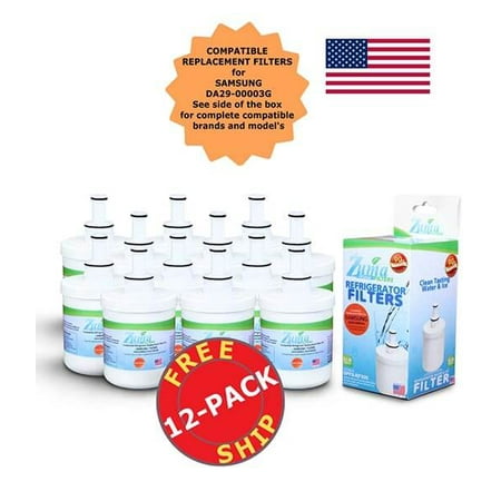 

Zuma Filters™ Brand Refrigerator Water and Ice Filter compatible with Samsung® DA29-00003G (12 Pack) OPFS-RF300