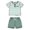 Green, variant on Toddler Boy Summer Clothes Baby Striped T-Shirt Tops Solid Shorts Infant 2PCS Outfits Set 12 Months-4T
