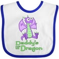thumbnail image 3 of Inktastic Daddy's Lil' Dragon Boys or Girls Baby Bib, 3 of 4