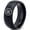 Black Dome Polish Tungsten, variant on Tungsten Registered Trademark Symbol Band Ring 8mm Men Women Comfort Fit Gray Flat Cut Brushed Polished