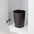 thumbnail image 3 of iDesign Kent Bathroom Trash Can, 1.6 Gallon Plastic Round Slim Open Top Garbage Bin, 2 Pack, Bronze, 3 of 5