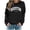 Black, variant on Houston Texas Sweatshirt for Women Long Sleeve Loose Casual Crewneck Sweatshirts Fall Winter Pullover Tops