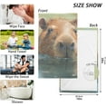 thumbnail image 6 of SKYSONIC 2 PCS Capybara in Water Bath Towels Set 16"x28", Cotton Face Towel Water Absorbent Lightweight Quickdry Hand Towels for Bathroom Ktichen Travel Gym, 6 of 7