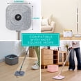thumbnail image 4 of True & Tidy Tidy Durable Absorbent Microfiber Mop Pad Replacement Set for SPIN-800 TrueClean Mop and Bucket System, 4 of 5