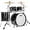 Ebony Pearl, variant on Ludwig NeuSonic 4-Piece Mod 2 Shell Pack With 22" Bass Drum Satin Royal Blue