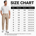 thumbnail image 6 of YAPPO Men's Stretch Dress Pants, Quick Dry Business Casual Slacks, Straight Fit for Office, Golf & Travel, 30" Inseam, 6 of 6
