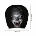 thumbnail image 2 of Ghost Face Headrest Covers, Unique Terrifying Halloween Ghost Design Vehicle Headrest Protector, Washable Stain Resistant Fabric (1PCS), 2 of 6