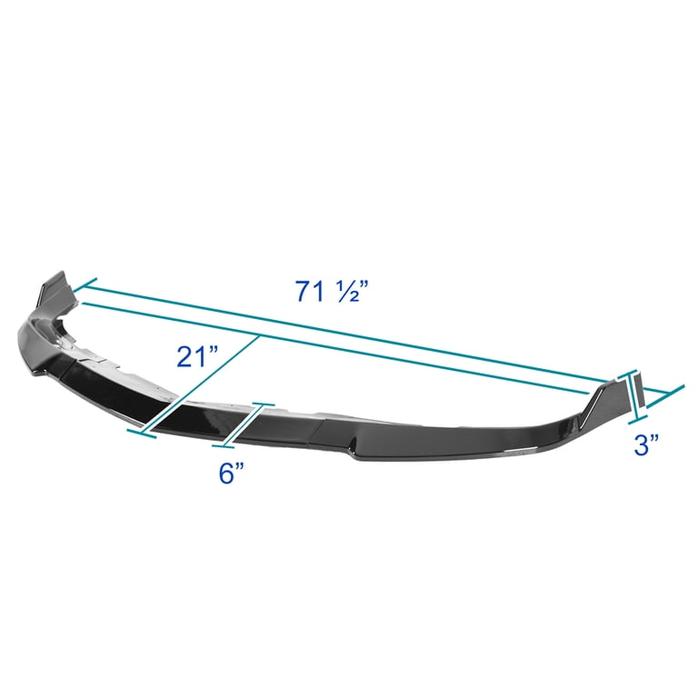 Front Bumper Lip Splitter Spoiler Side Skirt For Dodge Charger 500 Body Kits