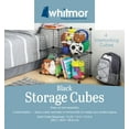 Whitmor Storage Cubes Stackable Interlocking Wire Shelves Set of 4