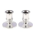 thumbnail image 5 of 2 Pieces Candle Holder Candlestick Candlestick Base Wedding Decoration - Silver, 5 of 5
