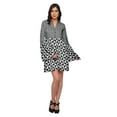thumbnail image 2 of Moomaya Printed Mini Dress For Women Casual Wear Bell Sleeve Summer Clothing, 2 of 6
