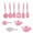 Pink, variant on Dvumao Kitchen Accessories, Thirteen Piece Cookware Set Soup Pot Milk Pan Frying Pan Non-Stick Spatula Set Maifan Stoneware Multi-Piece Set, Man Gifts