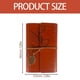 thumbnail image 2 of Libreta genérica con diseño de página en blanco, encuadernada en cuero, de hojas sueltas, portátil, de viaje, de registro comercial, 2 of 6