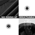 thumbnail image 5 of BRISIRA Mens Big and Tall Bamboo Boxer Briefs, 4-Pack Moisture Wicking Underwear 6XL Black, 5 of 5