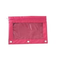 thumbnail image 2 of Suncoda 2Pcs Pencil Pouch for 3 Ring Binder, New Colorful Portable Large Capacity Pencil Case with Zipper and Reinforced Grommets for Work Storage Office Supplies (Free 3 Ring Binders), 2 of 9