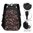 thumbnail image 3 of Balery Coffee Bean Print USB Charging Backpack for Men and Women - Water-Resistant, Anti-Theft Laptop Backpack with USB Port for Travel, Work, School, and College, 3 of 7