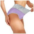 thumbnail image 3 of Women Solid Color Patchwork Briefs Panties Underwear Knickers Bikini Underpants, 3 of 8