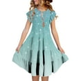 thumbnail image 1 of Robes Fille Robe Tutu pour Filles Robe d'Anniversaire pour Fille Robe Chic pour Filles Robes pour Filles Taille 8-9 Ans Mode Filles, 1 of 7