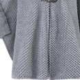 thumbnail image 5 of Samdudou Fall Coats for Women Elegant Cloak Waffle Textured Knit Cape Faux Fur Trimmed Neckline Front Clasp Closure Outerwear for Evening Events Sophisticated Wardrobe, 5 of 5