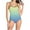 Mint Green One Piece Swimsuit, variant on Swimming Suits for Women One Piece Bathing Suits Tummy Control Swimsuits Gradient Athletic Juniors Swimwear Monokinis Green,S