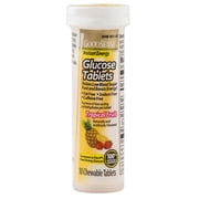 (4 pack) (4 Pack) GoodSense Glucose Tablets, Tropical Fruit, 10 Ct