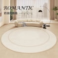 thumbnail image 2 of Cream Style Carpets for Living Room Light Luxury Bedroom Decor Plush Carpet Fluffy Soft Bedside Rug Home Thicken Round Floor Mat My Lux Decor Round, 2 of 14