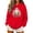 Red Sweatshirts, variant on Jsaierl Halloween Sweatshirts Women Spooky Ghost Graphic Pullover Hoodies Soft Going Out Long Sleeve Sweater Tops Halloween Costumes, Sizes S-2XL