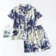 thumbnail image 1 of Pijama de viscosa de manga larga para mujer, traje de dormir largo de talla grande 3XL, ropa de dormir para el hogar, primavera y verano, 100%, 1 of 4