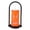 Orange, variant on Halloween Snow Globe Candles Lighted Lamp, Battery Operated Spinning Water Glittering Tornado Flameless Candles Table Centerpiece for Halloween Decoration Indoor(Ghost)