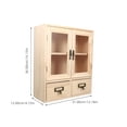 thumbnail image 2 of HEANUJJ Desk Storage Organizer Beige Wood Rectangular Organization 1Set for Classroom, 2 of 8