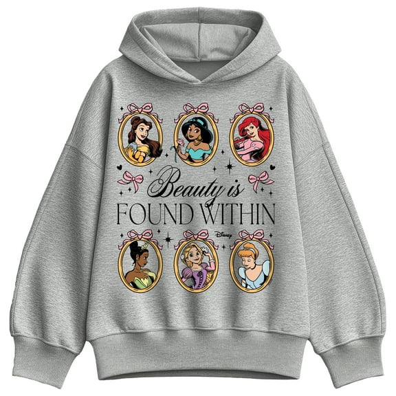 Disney - Princesses Coquette - Ladies Oversized Fleece Hoodie Sweatshirt