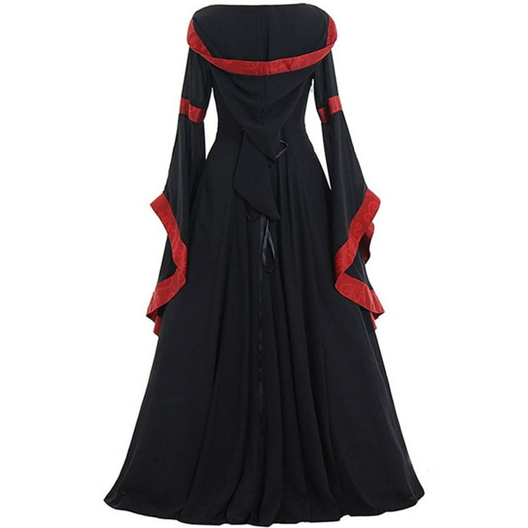 Black victorian dress plus size hot sale