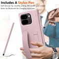 thumbnail image 4 of Funda para Google Pixel 10 Pro Fold con soporte para stylus y soporte de pie en rosa, 4 of 7