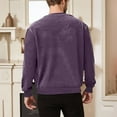 thumbnail image 4 of Gytharion Men's Winter Sweatshirts Soft Comfy Long Sleeve Fleece Warm Sweatshirt Fall Solid Casual Crew Neck Pullover Top with Pocket, 4 of 8