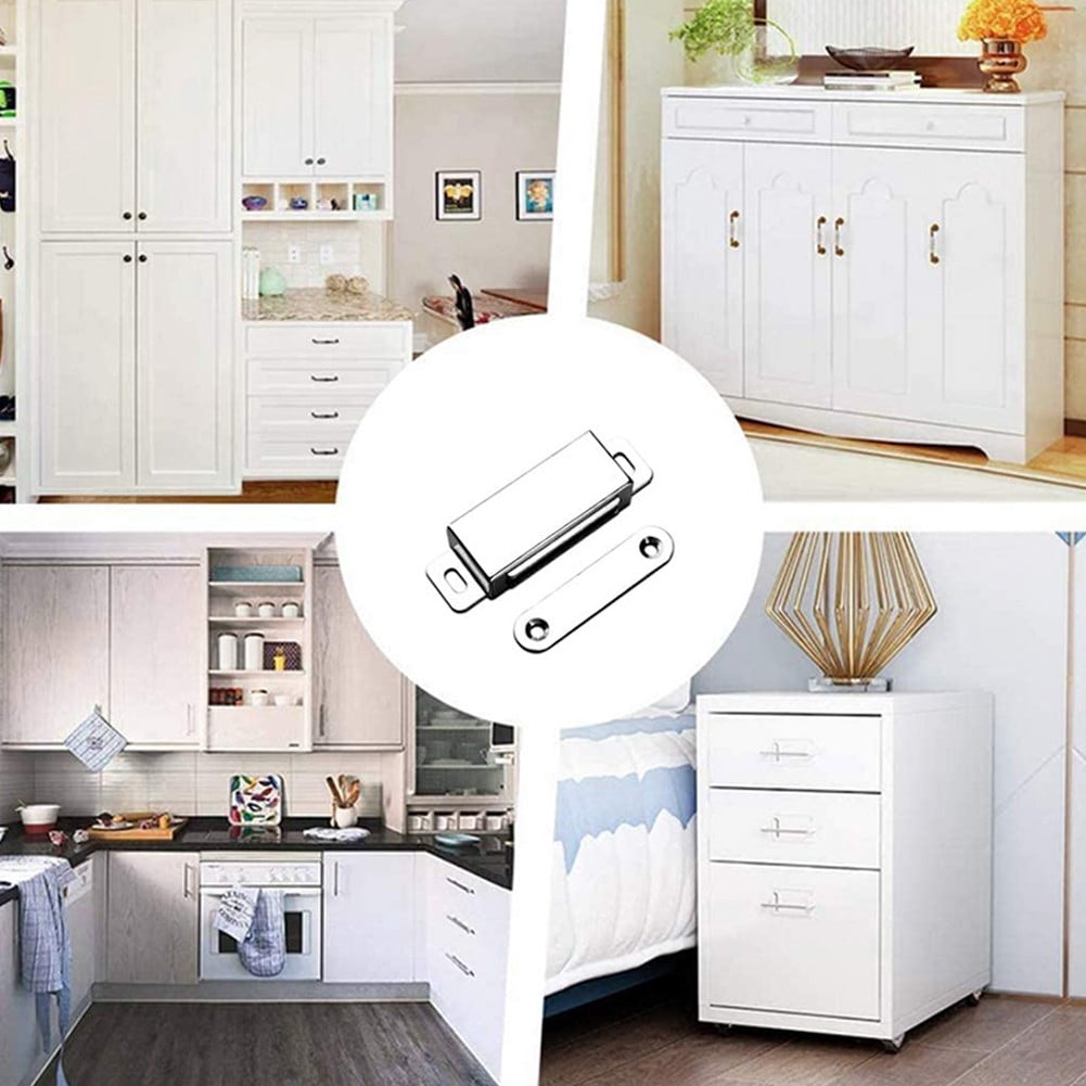 6 PCS Magnetic Door Catch,Single Magnetic Catch White-15lb High Magnetic Shutter Hardware for Cupboard Kitchen Bathroom Closet Closures Cabinet Door with Screws 6 PCS Magnetic Door Catch,Single Magnetic Catch White-15lb High Magnetic Shutter Hardware for Cupboard Kitchen Bathroom Closet Closures Cabinet Door with Screws