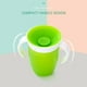 thumbnail image 1 of Vaso entrenador Miracle 360 Degree de 240 ml, vaso entrenador antiderrames con dos asas para bebés, 1 of 14