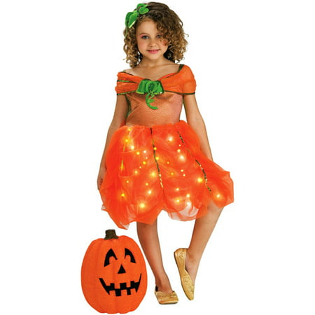 Lite Up Pumpkin Princess Toddler Halloween Costume