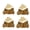 Gold, variant on 4 Pcs Solid Brass Baseboard Corner Protectors, Vintage Metal Skirting Board Corner Protectors, Table Corner Edge Cover Safety