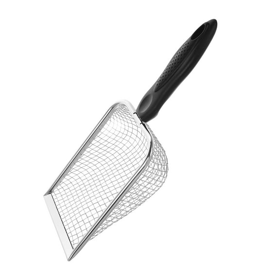 unbranded  Beach Shovel Reptile Litter Cleaner Fine Mesh Scooper Seashells Child Silver