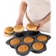 thumbnail image 2 of Silicone Hamburger Bun Mold 7 cavity loaf pan Non Stick Baking Pannon-stick pan easy to release, 2 of 4
