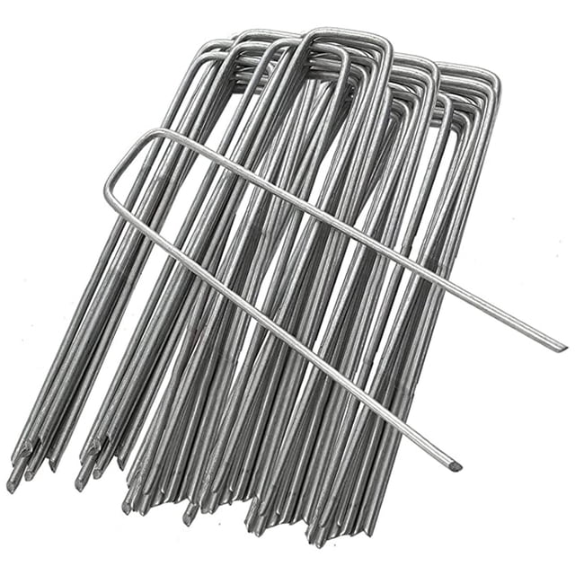 Ensemble Mécanique, Piquets de Pouce pour Sécuriser 6 Agrafes Jardin Patio & Jardin, Outil de Garniture
