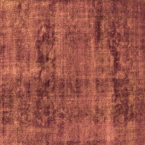 Ahgly Company Indoor Square Persian Orange Bohemian Area Rugs, 5' Square