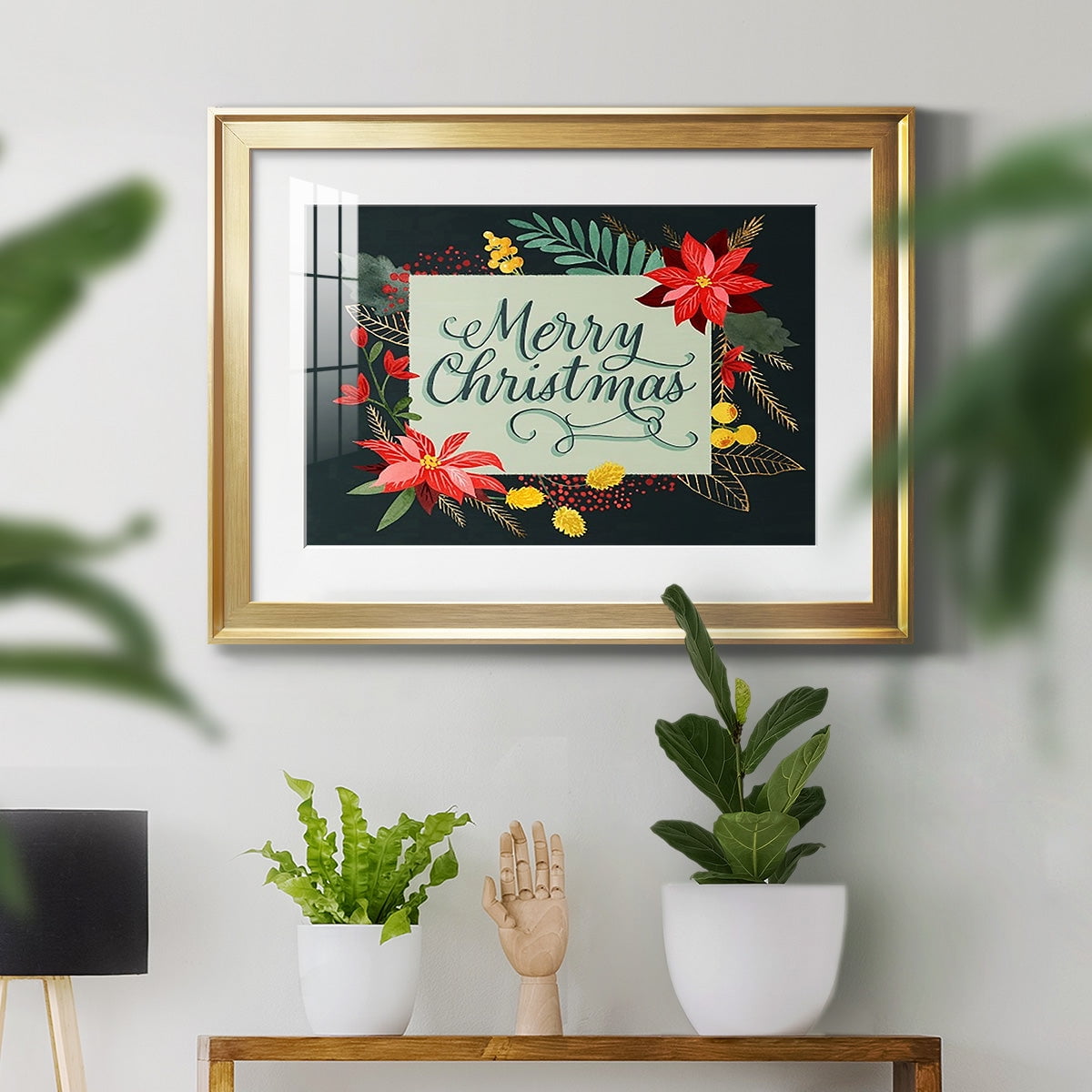 Bright Christmas Night I Premium Framed Print - Ready to Hang