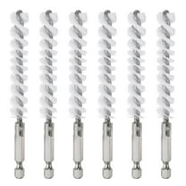 Uxcell 6Pcs Nylon Bore Brush 12mm Dia 4.5" Long Cleaning Twisted Wire Brush for Tubes and Bearings